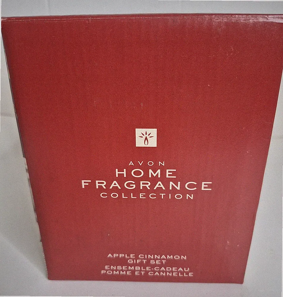 Avon Home Fragrance Collection Apple Cinnamon Gift Set NOS