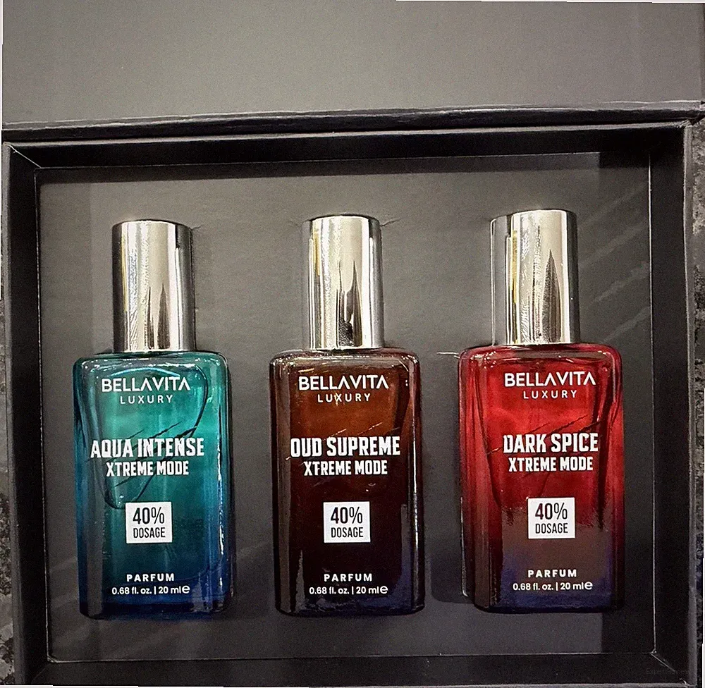 Bellavita Luxury Perfume Gift Set Spray 3x20ml Regular Size 40% Dosage