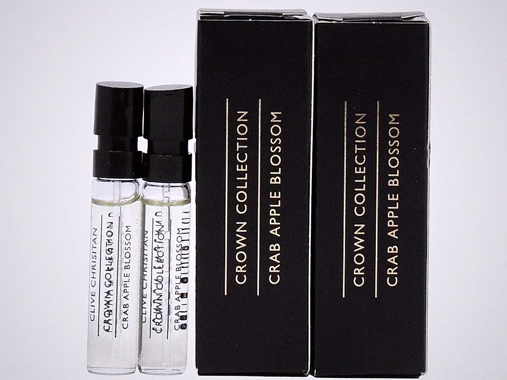 CLIVE CHRISTIAN CRAB APPLE BLOSSOM EDP 2.0ml .06oz x 2 COLOGNE PERFUME SAMPLES