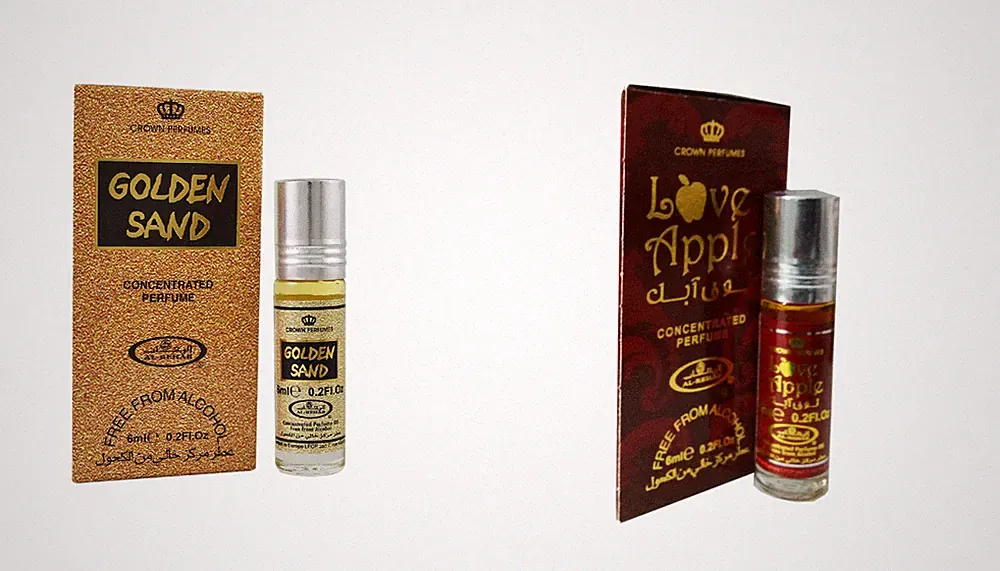 Golden Sand & Love Apple – 2 Roll On Perfume Oils 6ml Each | Long Lasting